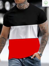Schwarz Weiss Rot T-Shirt