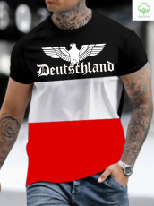 Schwarz Weiss Rot Deutschland T-Shirt