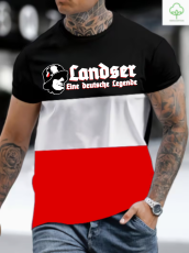 Schwarz weiss rot Landser eine deutsche Legende T-Shirt
