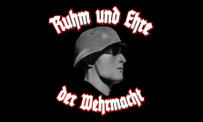 Landser Ruhm und Ehre der Wehrmacht Fahne
