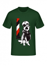 Deutscher Schäferhund schwarz weiss rot T-Shirt
