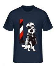 Deutscher Schäferhund schwarz weiss rot T-Shirt