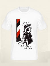 Deutscher Schäferhund schwarz weiss rot T-Shirt