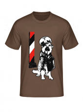 Deutscher Schäferhund schwarz weiss rot T-Shirt