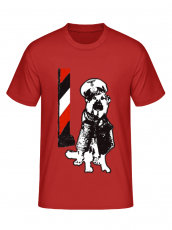 Deutscher Schäferhund schwarz weiss rot T-Shirt