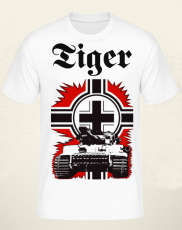 Tiger Panzer Balkenkreuz T-Shirt