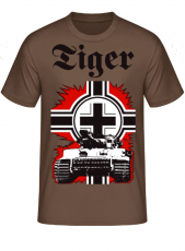 Tiger Panzer Balkenkreuz T-Shirt