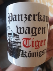 2x Königstiger, 4x Tiger Panzer(6 verschiedene Motive) 6 Tassen insgesamt