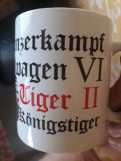 2x Königstiger, 4x Tiger Panzer(6 verschiedene Motive) 6 Tassen insgesamt