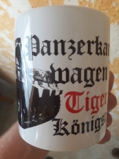 2x Königstiger, 4x Tiger Panzer(6 verschiedene Motive) 6 Tassen insgesamt