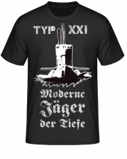 Deutsche U-Boote Typ XXI Moderne Jäger der Tiefe T-Shirt