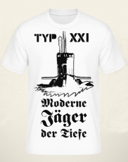 Deutsche U-Boote Typ XXI Moderne Jäger der Tiefe T-Shirt