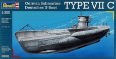 Deutsches U-Boot TYPE VII C im Maßstab 1:350 Modell Bausatz