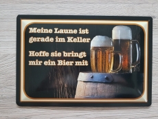 Bier III - Blechschild