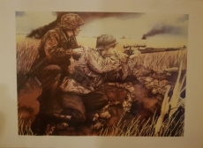 Kriegskunst Waffen-SS Scharfschütze Poster 42 x 59,4 cm
