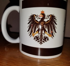 Preußen Flagge - Tasse (Rundumdruck 3x Preußen Adler)