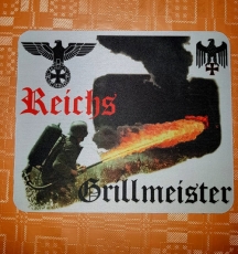 Reichsgrillmeister Flammenwerfer Mauspad/Untersetzer