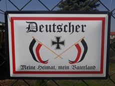 Deutscher, meine Heimat, mein Vaterland - Blechschild