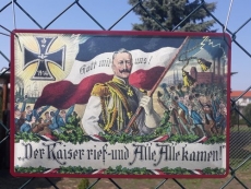 Wilhelm II - Der Kaiser rief und alle kamen  - Blechschild