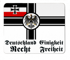 Reichskriegsflagge Deutsches Reich Deutschland, Einigkeit, Recht, Freiheit - Mauspad/Untersetzer