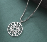 Schwarz Sonne Halskette