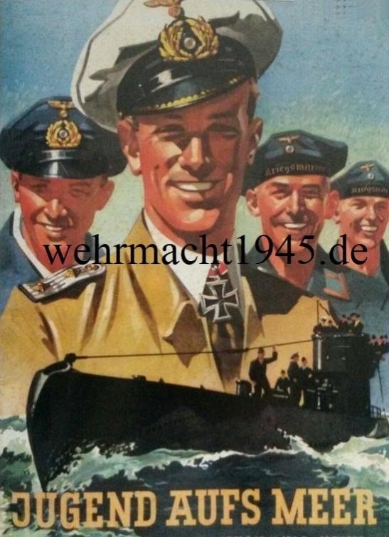 Jugend aufs Meer - Deutsche U-Bootwaffe - Poster 60x45 cm
