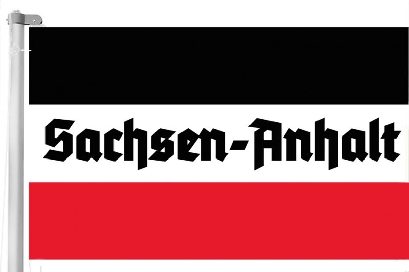 Sachsen-Anhalt - Schwarz/Weiss/Rot - Fahne 150x90 cm