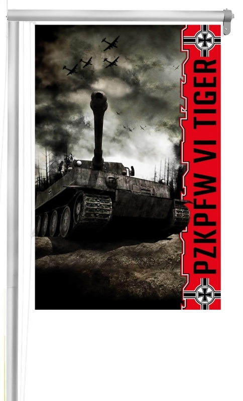 Tiger Panzer - Fahne 150x90 cm