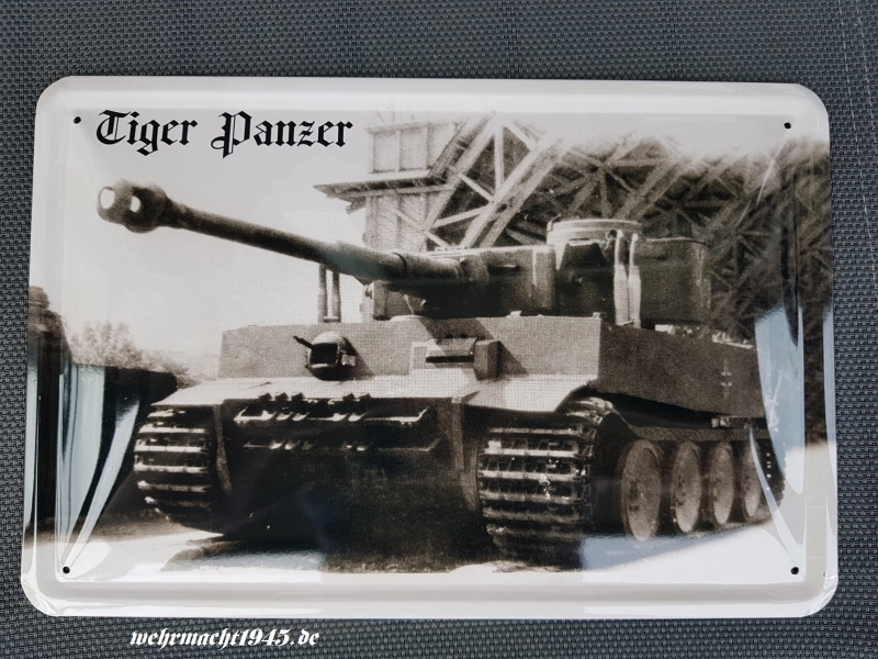 Tiger Panzer - Blechschild