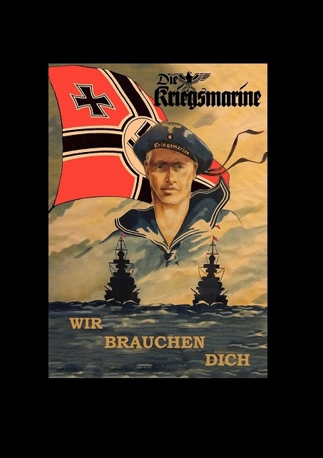 Kriegsmarine - Wir brauchen dich - Poster 84x60cm