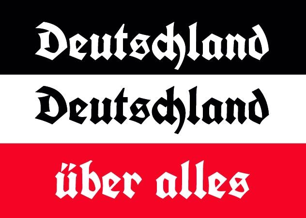 Deutschland, Deutschland über alles! - Aufkleber 