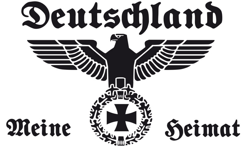 Deutschland - Meine Heimat - Fahne/Flagge weiss 150x90cm