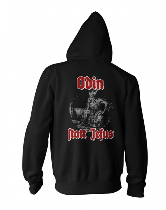 Odin statt Jesus - Kapuzenjacke schwarz