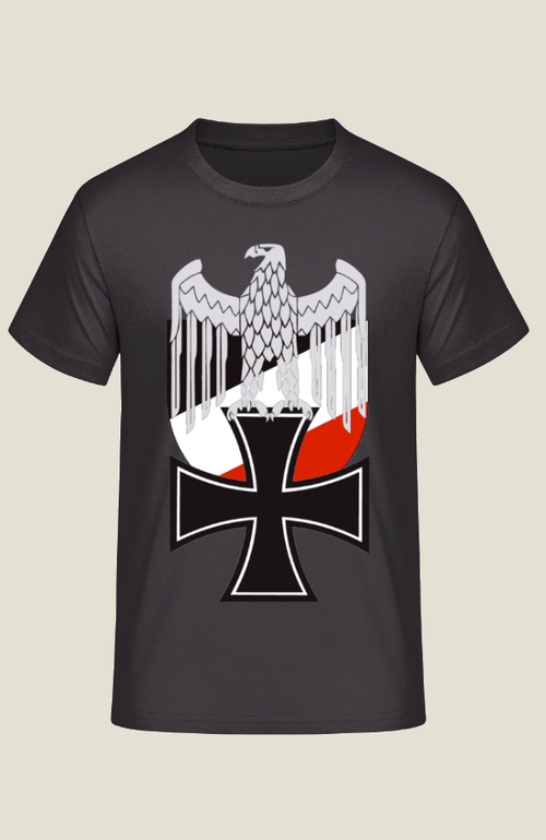 Reichsadler Eisernes Kreuz Wehrmacht Emblem - T-Shirt