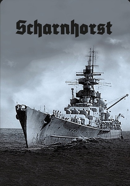 Schlachtschiff Scharnhorst III - Blechschild