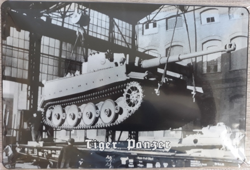 Tiger Panzer - Blechschild III
