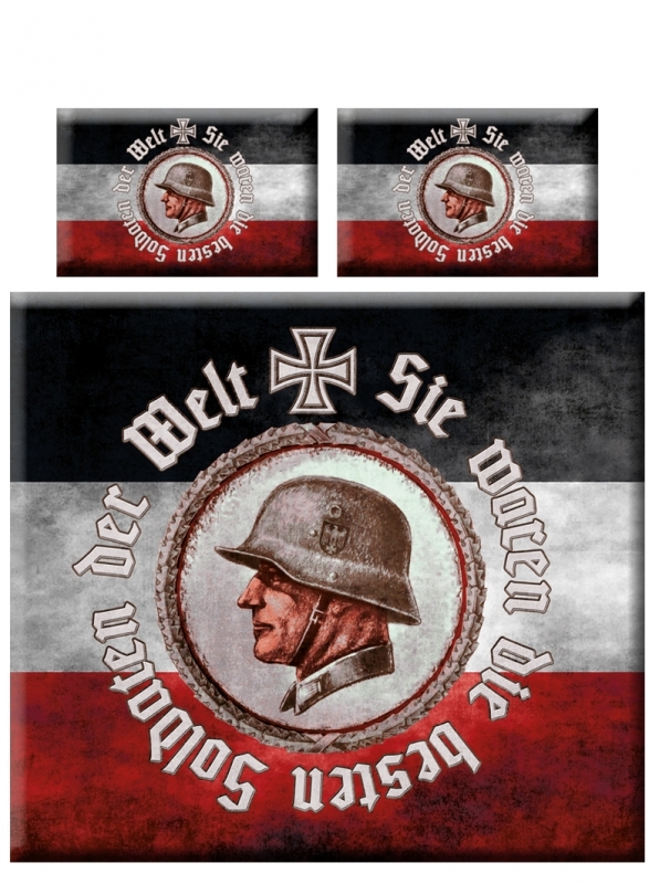 Deutsche Soldaten - Sie waren die besten Soldaten der Welt XXL mit 2 Kissen und XXL-Decke - Mikrofaser Bettwäsche