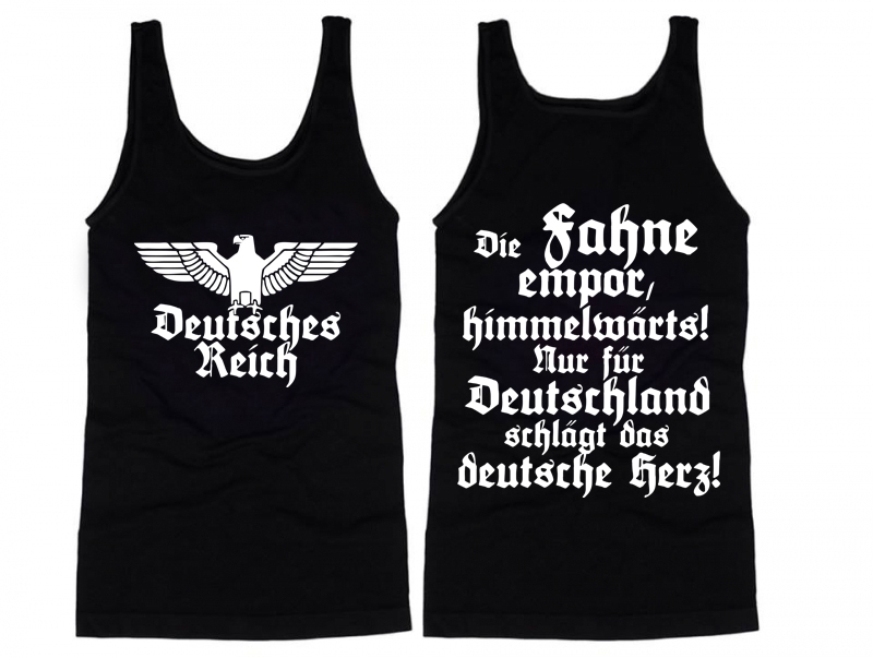 Deutsches Reich - Die Fahne empor - Muskel-Shirt schwarz