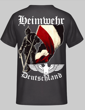 Heimwehr Deutschland Rückendruck - T-Shirt
