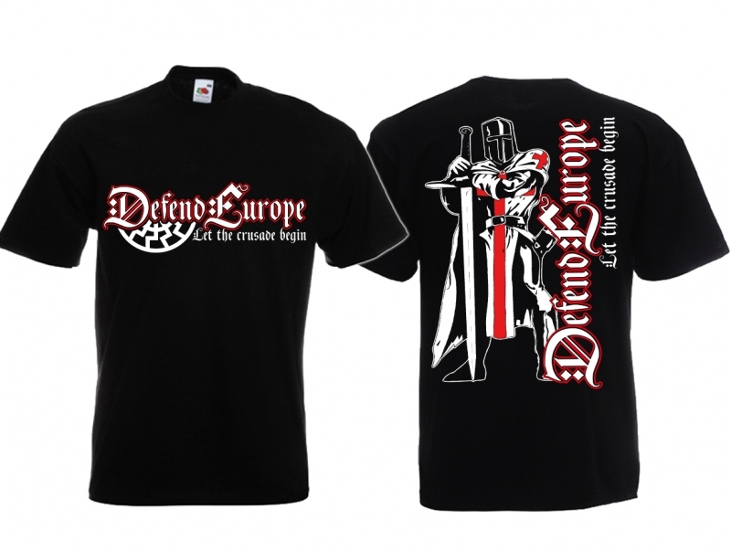 Defend Europe - T-Shirt schwarz
