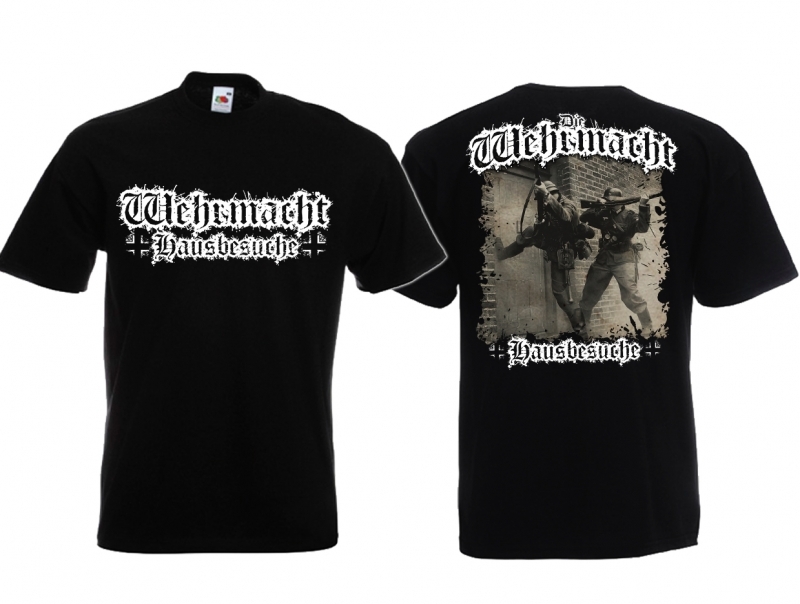 Wehrmacht Hausbesuche - T-Shirt schwarz