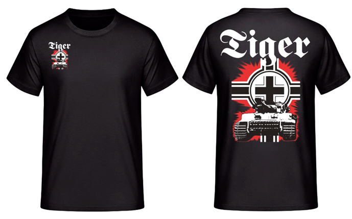 Tiger Panzer Balkenkreuz T-Shirt