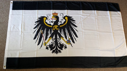 Fahnen Flagge Standarte Grün Preußen Premium 150 x 150 cm 