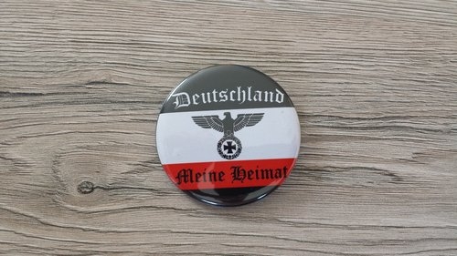 Deutschland - Meine Heimat - 37mm Anstecker schwarz