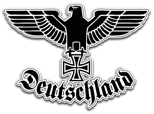 Reichsadler Deutschland II - Aufkleber(wasserfest) 