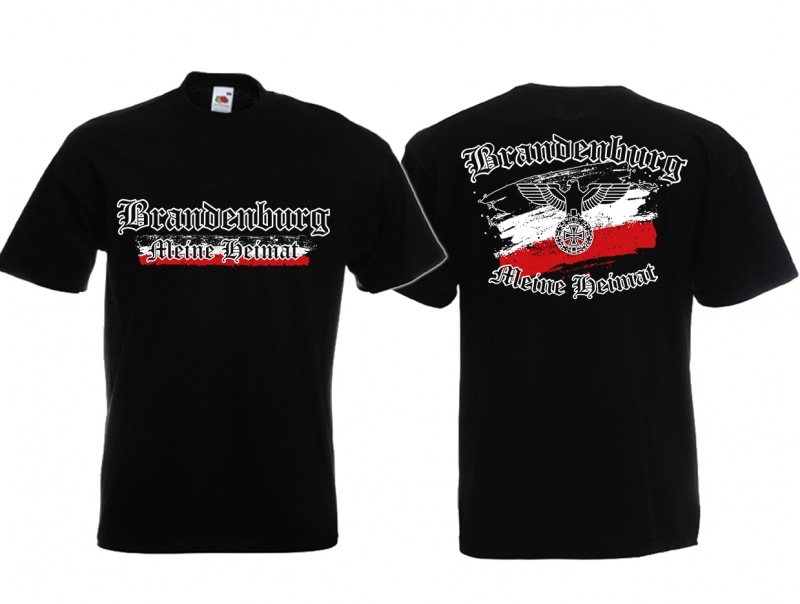 Brandenburg - Meine Heimat Reichsadler - T-Shirt schwarz