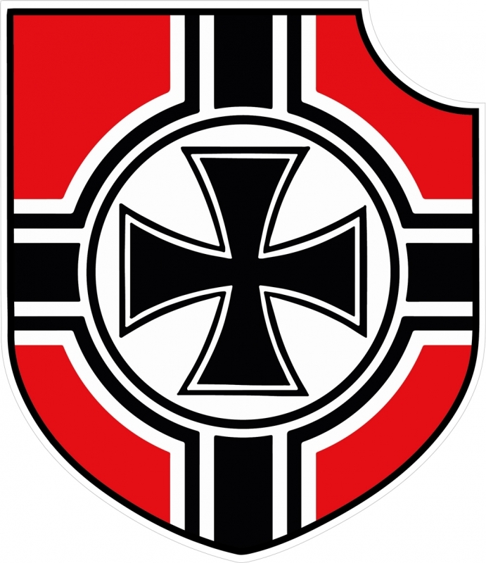Das Eiserne Kreuz Emblem - Aufkleber(wasserfest)