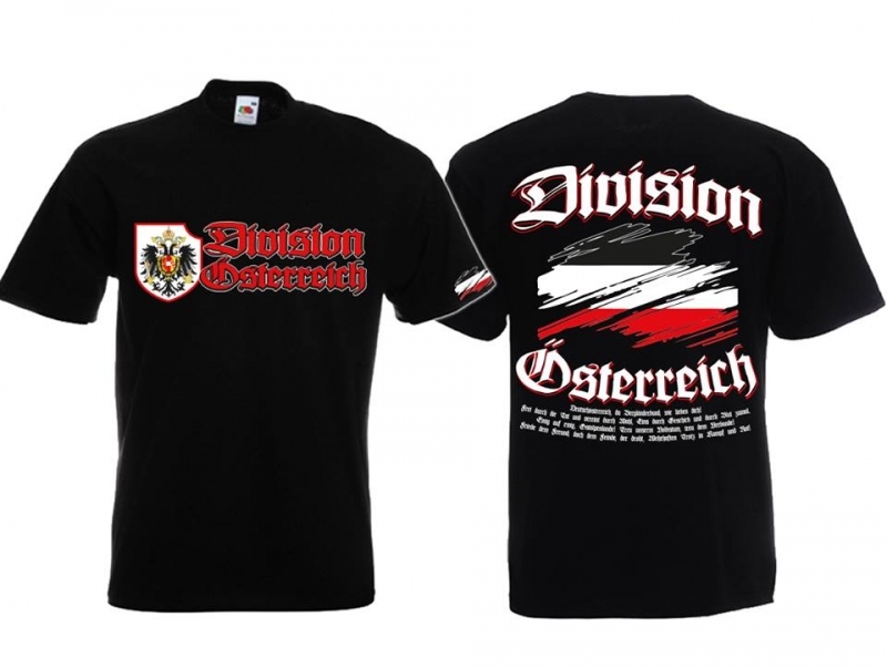Österreich Division - T-Shirt schwarz