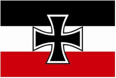 Reichskriegsflagge 1933-1935 Gösch - Aufkleber(wasserfest)