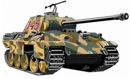 Panzer Panther - Aufkleber(wasserfest) 17 x 10 cm
